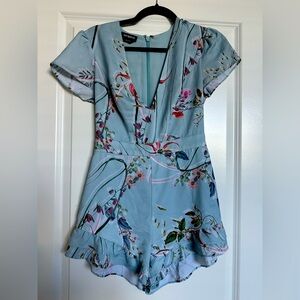 Bebe Light Blue Romper Size 2